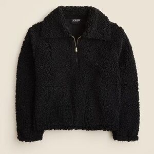 NWT J Crew Sherpa Half Zip Fleece Pullover